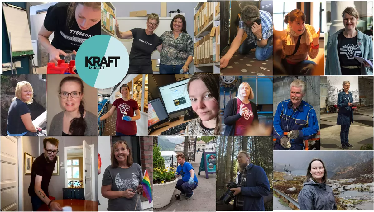 Bilete kor alle dei tilsette kjem fram i kvar sin rubrikk i biletet