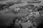 Flygfoto över Söderbärke, Smedjebacken 1958.