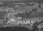 Flygfoto över Söderbärke år 1950.