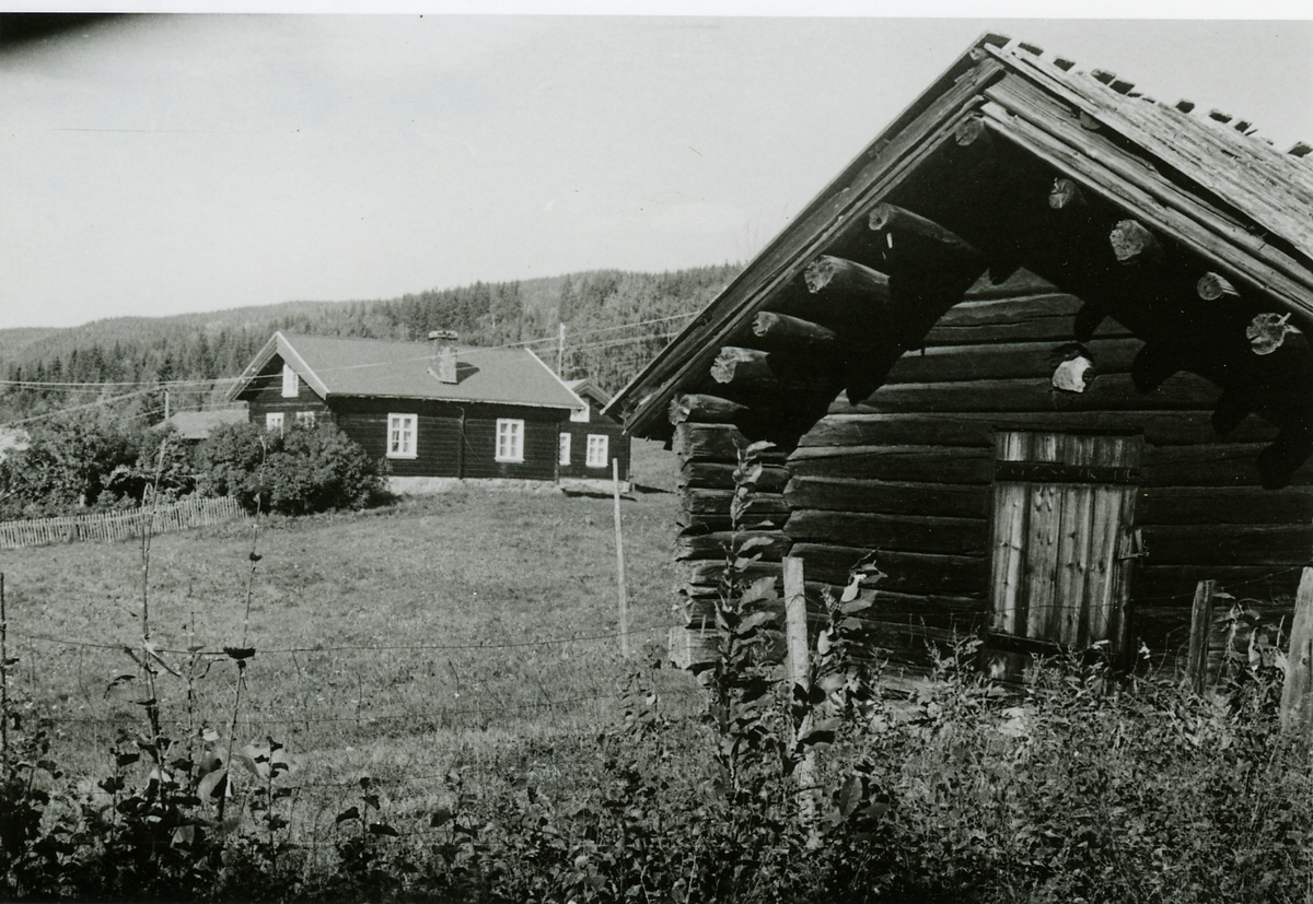 Garnås, Nigarn, eier på den tid bilde ble tatt var Ola H. Garnås. Badstua i forgrunn er flyttet lenger opp langs veien
