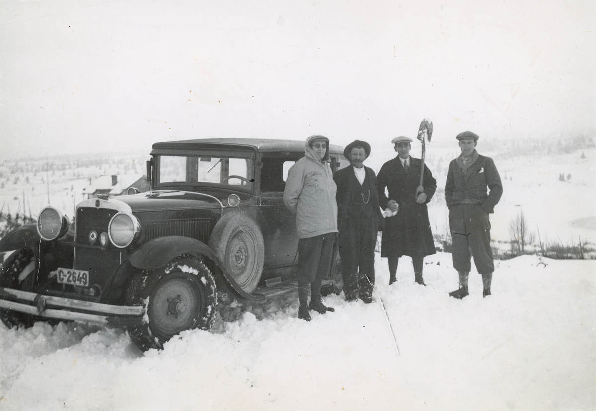 Myking 1935. Nyttårsønske sendt fra Ole Løken. Sendt fra Bekkelaget 29.12.1935.
