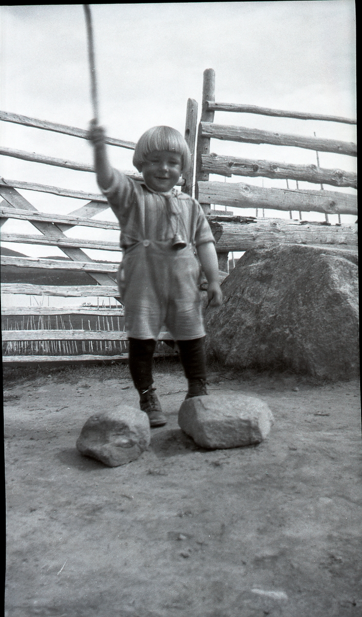 Vippe pinne
John Lunde Sveinsson, 1922-2009. John var yngste barn av utflytta øygarding, Olav Sveinsson, f. Høllo, 1854-1923, og Caroline Lunde Sveinsson, 1878-1927. Familien tilbragte alle sommerferier på fjellet i Børtnesmarka.
