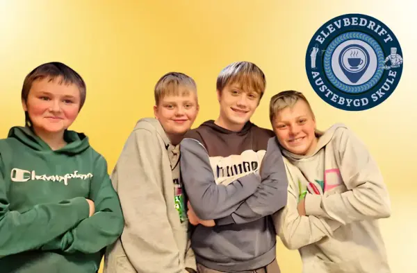 Fire gutter fra 7. klasse Elevbedrift