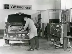 Interiør fra verkstedet til Nesbyen Auto