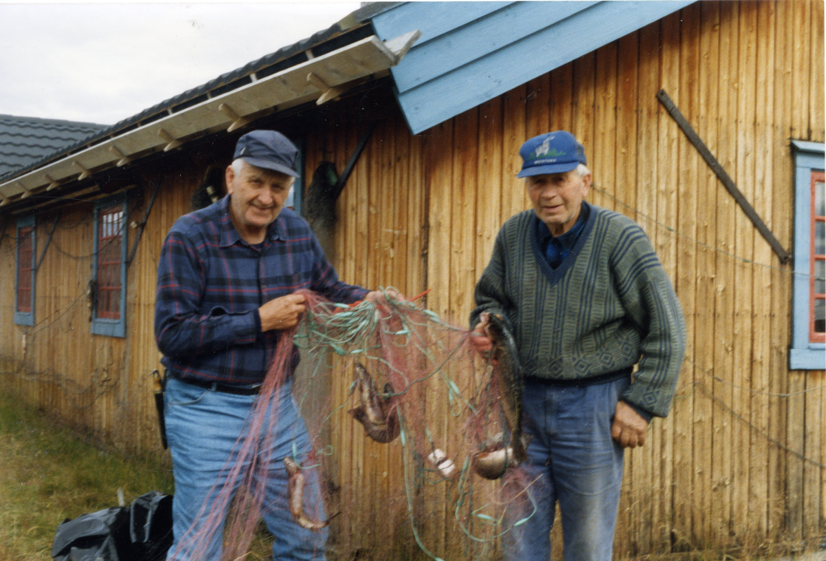 Garnfiske
Fin garnfangst!
Rolf Inge (f. 1926), t.v. og Syver Rodegard (f. 1912)
