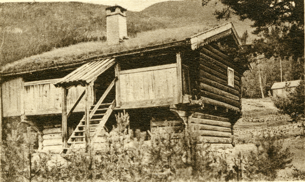 Hallingdal Museum.Trøymstugu. Postkort.
