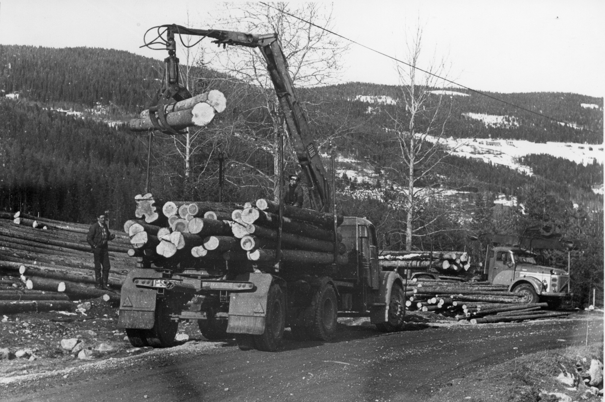 Tømmerlasting i Rukkedalen
