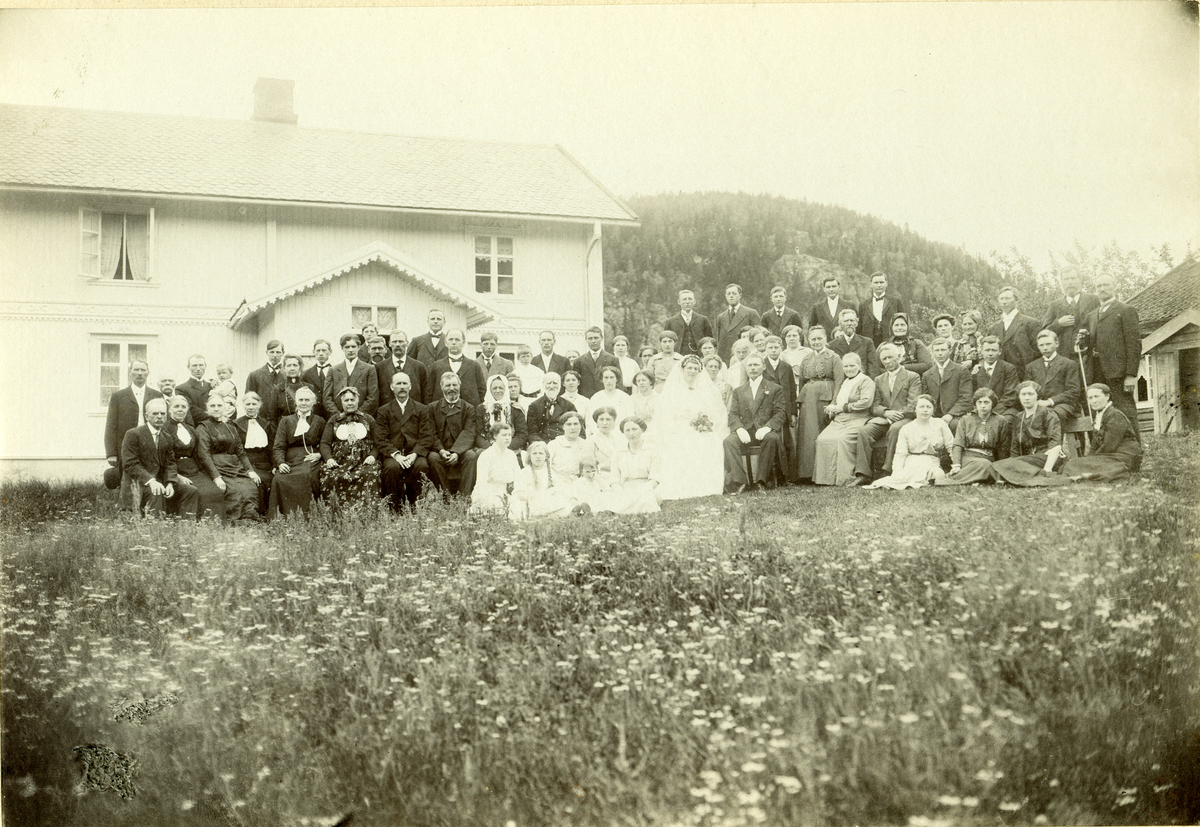 Bryllup på Trøstheim i Flå.
