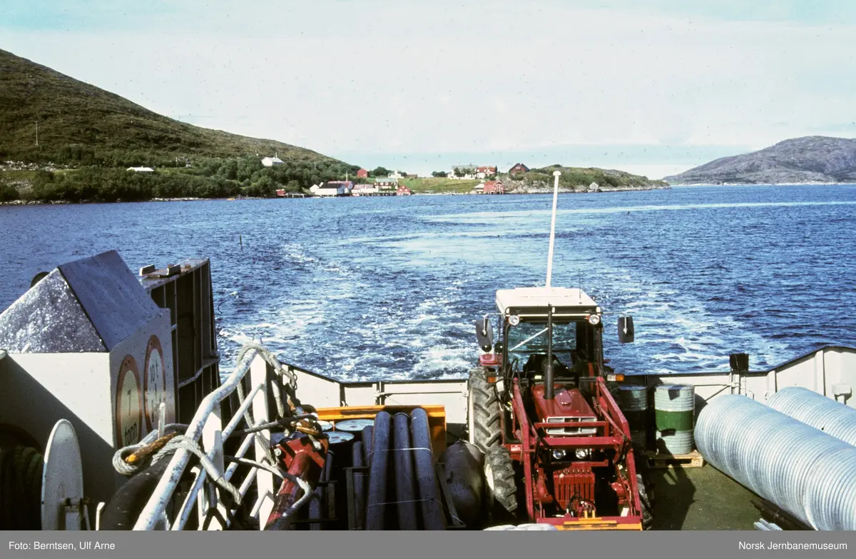 Ombord i M/S Folla ved Vik i Flatanger kommune