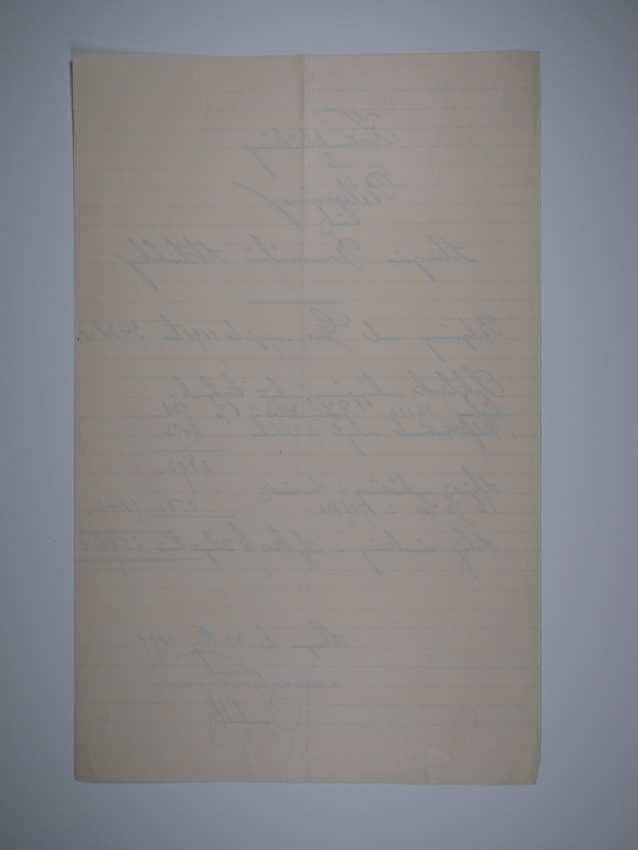 Alingsås Bomullsväveri AB

Blandade handlingar, dokument och protokollsavskrifter rörande ABV.
1898 - 1918.
Rör bland annat vattenledning, gas och elektricitet samt belysning i fabriken.

Handskrivna handlingar.

Gåva 1983-05 av Almedahls AB