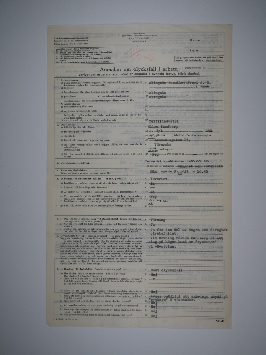 Alingsås Bomullsväveri AB

Bunt olycksfallsrapporter, 1938 -1943.

Gåva 1983-05 av Almedahls AB