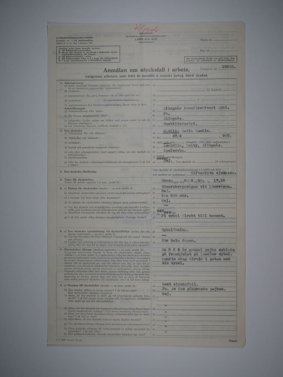 Alingsås Bomullsväveri AB

Bunt olycksfallsrapporter, 1938 -1943.

Gåva 1983-05 av Almedahls AB