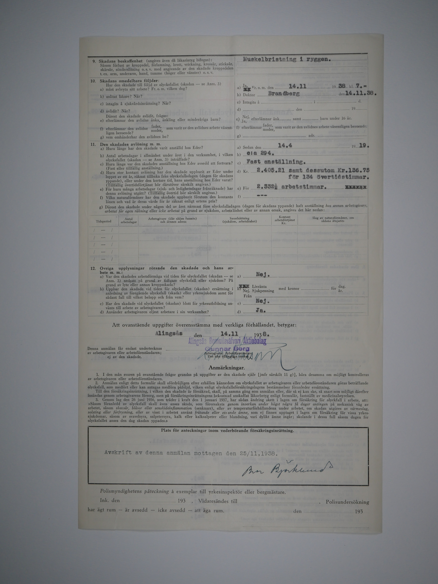 Alingsås Bomullsväveri AB

Bunt olycksfallsrapporter, 1938 -1943.

Gåva 1983-05 av Almedahls AB