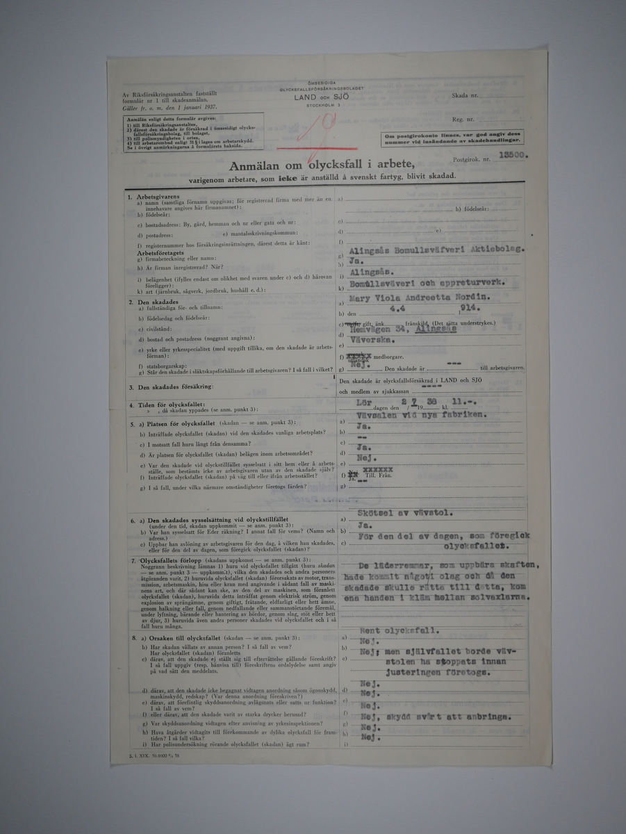 Alingsås Bomullsväveri AB

Bunt olycksfallsrapporter, 1938 -1943.

Gåva 1983-05 av Almedahls AB