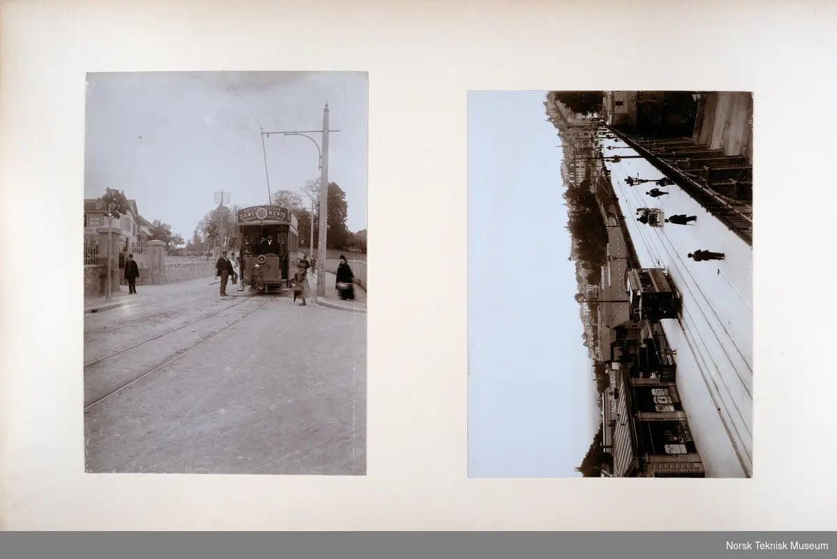 Fotoalbum med fotografier fra maskiner og anlegg knyttet til Companie de l'Industrie Electrique Geneve