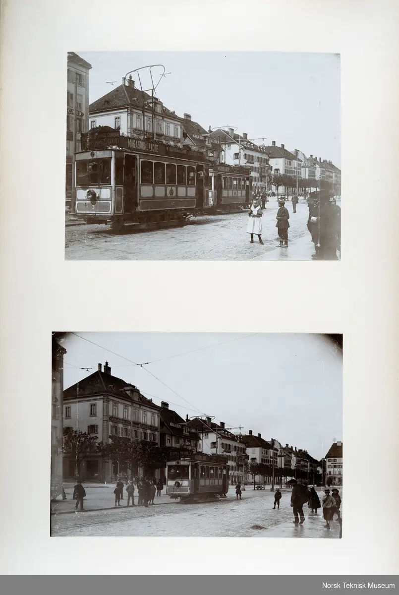 Fotoalbum med fotografier fra maskiner og anlegg knyttet til Companie de l'Industrie Electrique Geneve