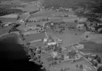 Flygfoto över Toftbyn, Falun 1956.