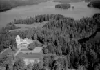 Flygfoto över Ulvshyttan, Säter 1958.