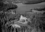 Flygfoto över Ulfshytte herrgård, Säter 1958.