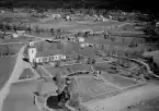 Flygfoto över Transtrands kyrka, Transtrand, Malung 1962.