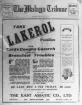 Första sidan på Malaya Tribune 19:e maj 1931.
Helsides reklam för Läkerol pastiller.