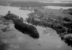 Flygfoto över Vika, Falun 1962.