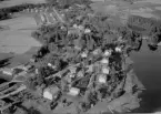 Flygfoto över Vika, Falun 1967.
