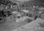 Flygfoto över Västanhede, Avesta 1967.