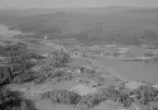 Flygfoto över Yttertänger, Falu kommun, år 1950.