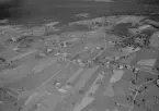 Flygfoto över Åberga, Orsa kommun, år 1950.