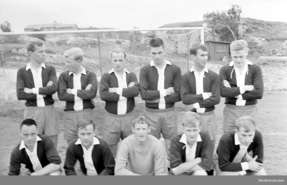 Fotballkamp, august 1966. Fra Romsdalspostens arkiv.