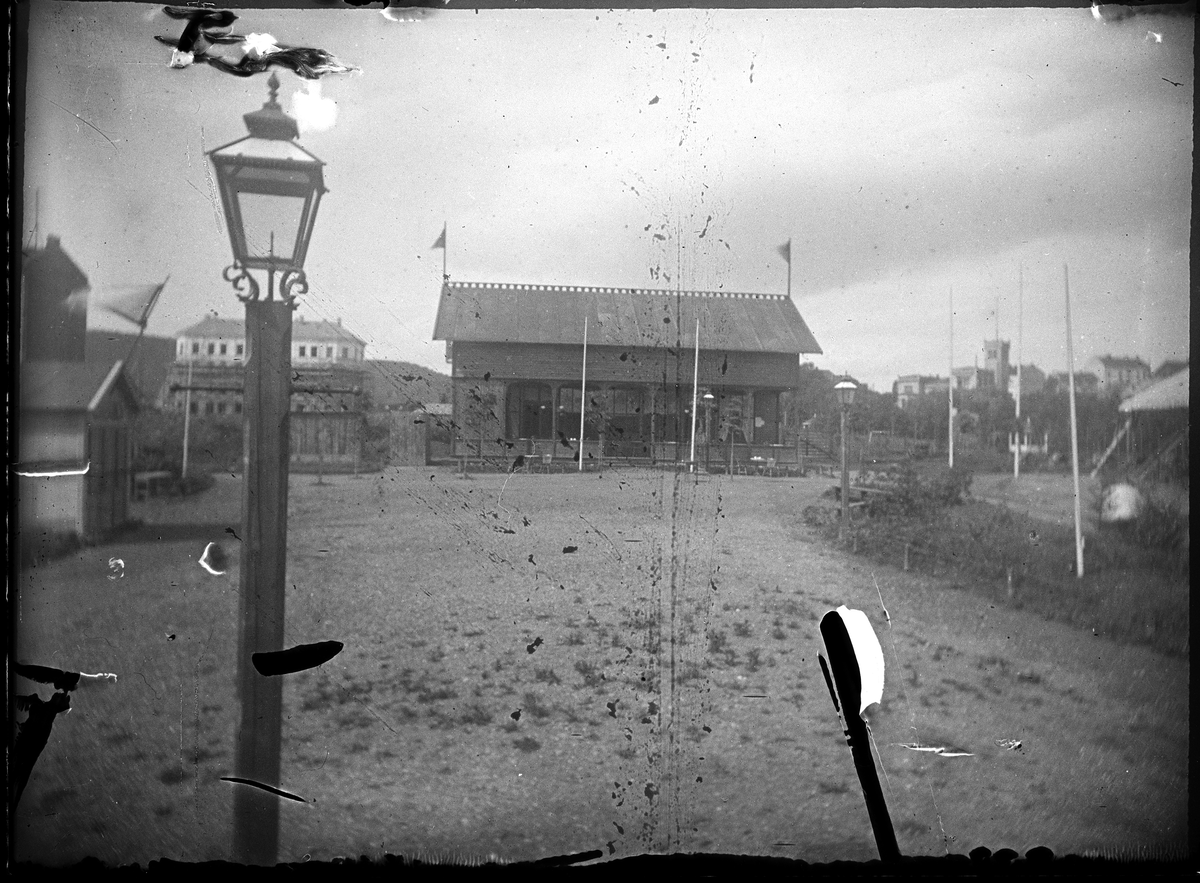 Oslo, Klosterenga park med Cafe, paviljong, åpnet i 1893, Klosterengen i Gamlebyen/Grønland