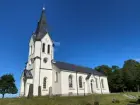 Exteriörbild, Skånings-Åsaka kyrka, Skara kommun, Västra götalands län.