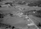 Flygfoto över Östanvik, Rättvik 1956.