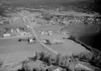 Flygfoto över Övertänger, Enviken 1964.