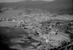 Flygfoto över Övertänger, Enviken 1964.