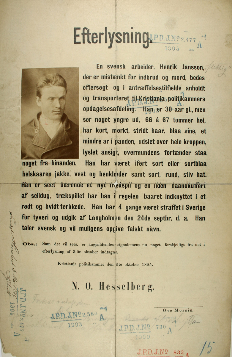 Saksdokumenter, brev, korrespondanse, telegram, o.l.