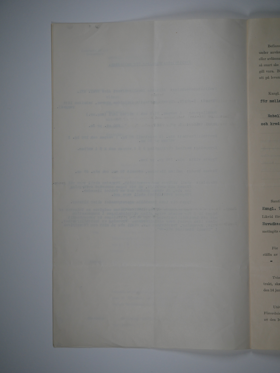 Alingsås Bomullsväveri AB

Handlingar som rör leveranskontrakt.
Kontrakt med bland annat Arméns centrala beklädnadsverkstad och Svenska landstingsförbundet.

Cirka 1930- och 1940tal.

Gåva 1983-05 av Almedahls AB