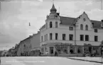 Hörnan av Storgatan-Engelbrektsgatan Ludvika 1946.