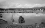 Idre, Idresjön med kyrkan till höger 1948.