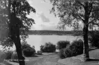 Ludvika, Grangärde. Utsikt över Bysjön 1953.