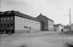 Grängesberg. Skyltar med text: Grangärde 25; Björbo 55; Ludvika 15