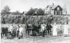 Karbenning sn, Snytsbo.
Höbärgning på Snytsbo gård, 1921.