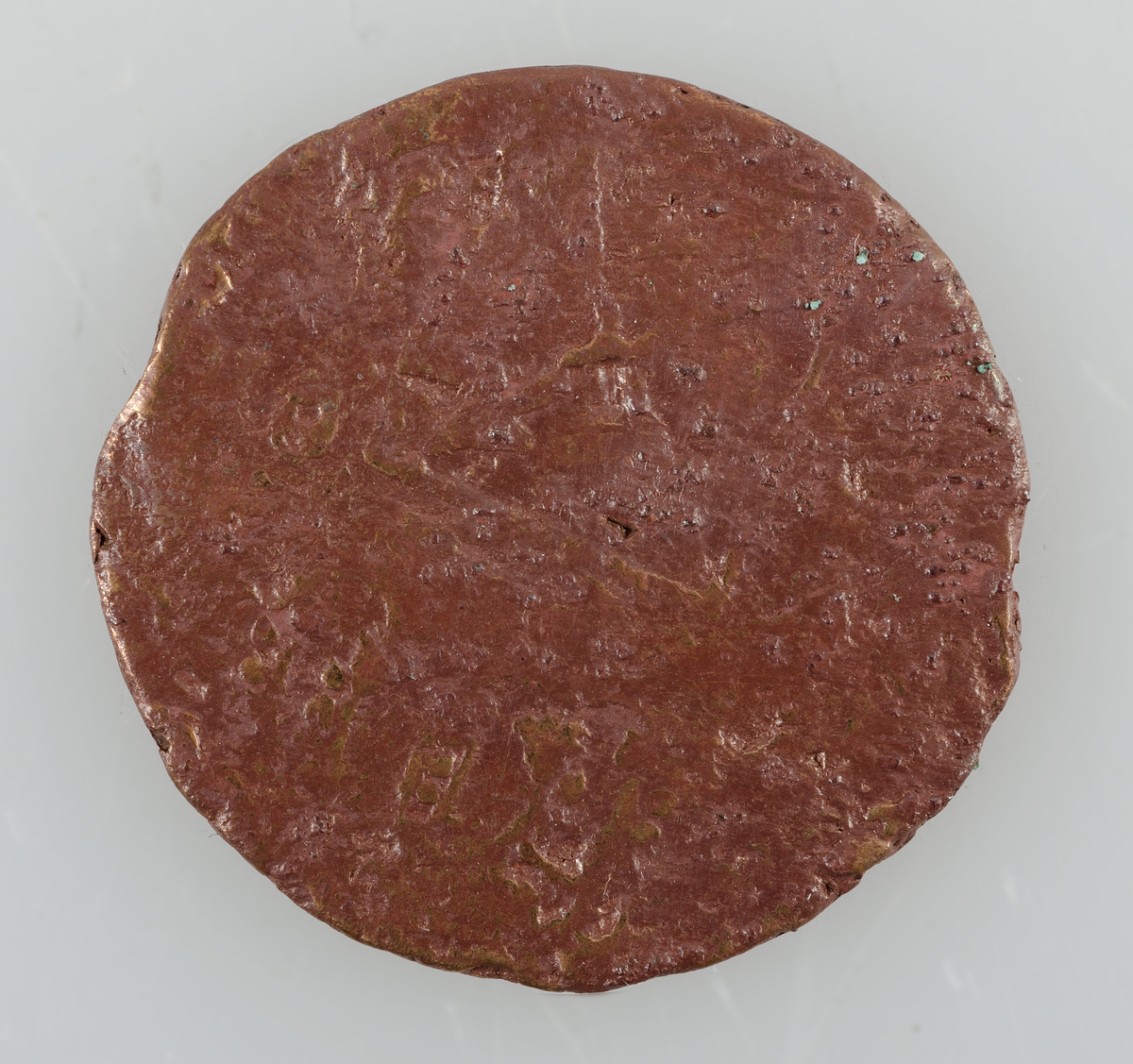 Mynt. 1 öre KM 1719-20 (Ulrika Eleonora). Präglat i Stockholm.
