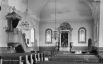 Interiör av Ludvika kyrka 1944.