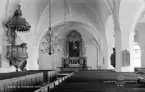 Grangärde. Interiör av Grangärde kyrka. 1946. Läs mer om Grangärde kyrka i boken: Dalarnas kyrkor i ord och bild.