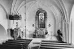 Borlänge. Interiör av Torsångs kyrka 1949. Läs mer om Torsångs kyrka i boken: Dalarnas kyrkor i ord och bild.