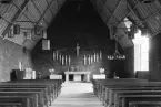 Interiör av Horndals kyrka år 1960. Läs mer om Horndals kyrka i boken: Dalarnas kyrkor i ord och bild.