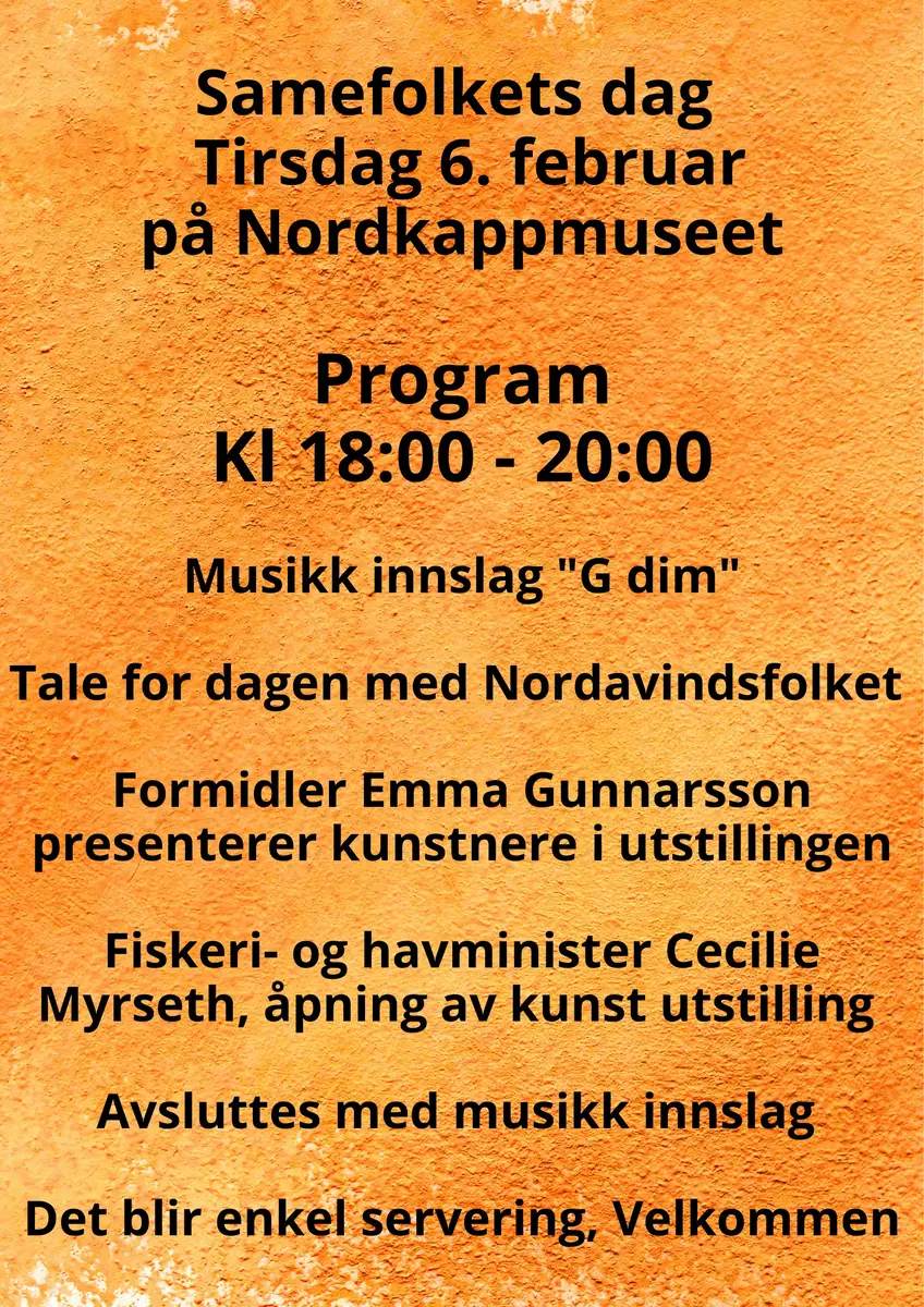 Program for samefolkets dag og åpning av ny utstilling