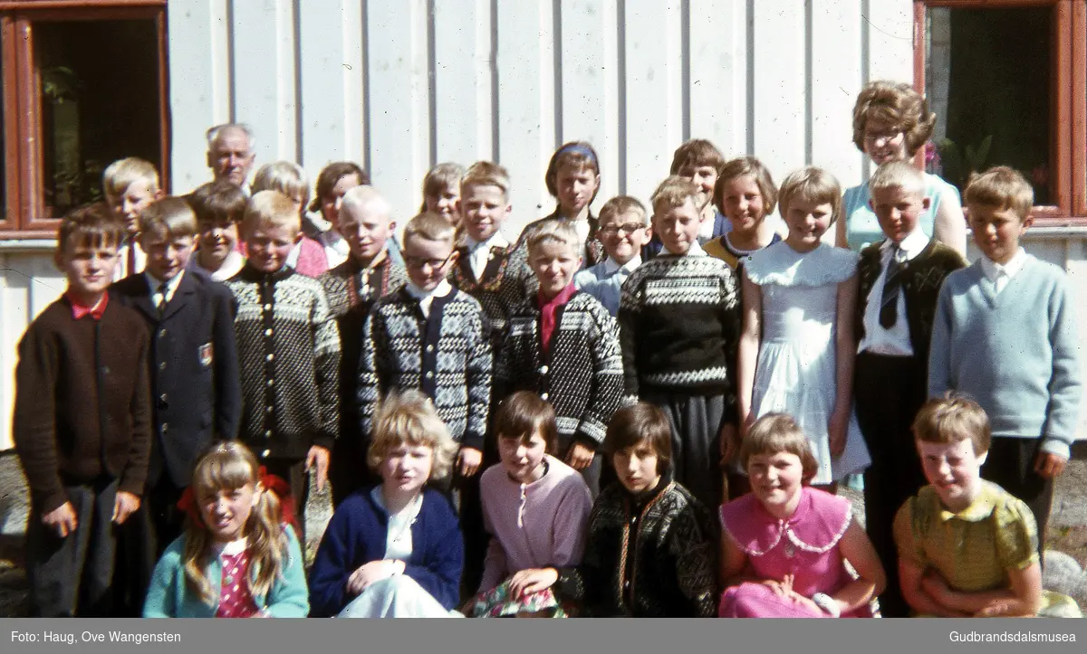 4. klasse ved Nordberg skule 1967